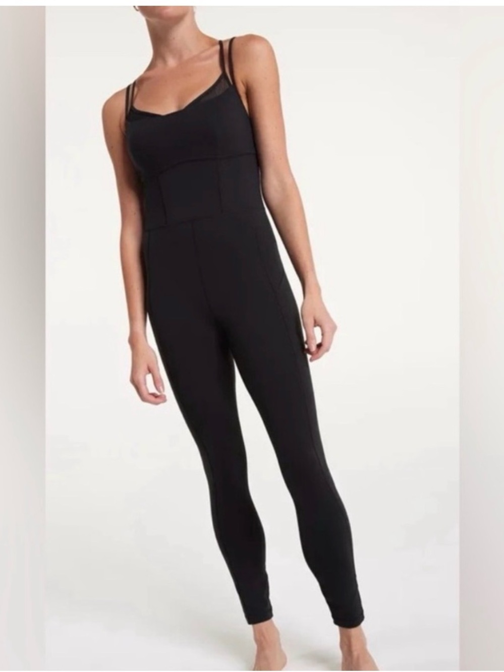 NWT CALIA by Carrie Underwood Essentials Black Slim-Fit Sleeveless Jumpsuit